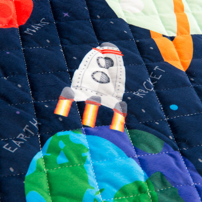 Outer Space Adventure Minky Playmat