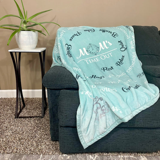 Mom's Time Out Blanket (Teal)