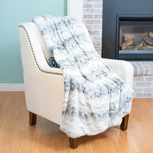 Load image into Gallery viewer, Minky Faux Fur Blanket (Gray)

