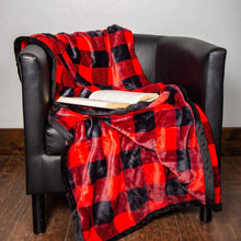 Load image into Gallery viewer, Buffalo Plaid Double Sided Throw Blanket
