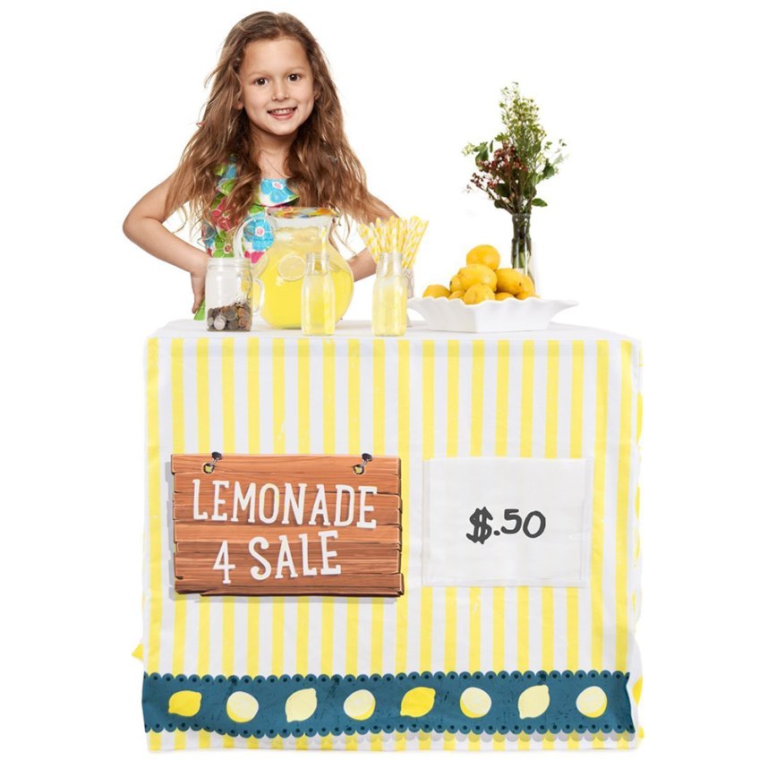 Lemonade Stand-Classic Yellow Rectangle