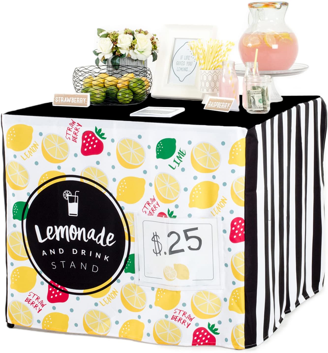 Lemonade Stand- Trendy B&W Rectangle