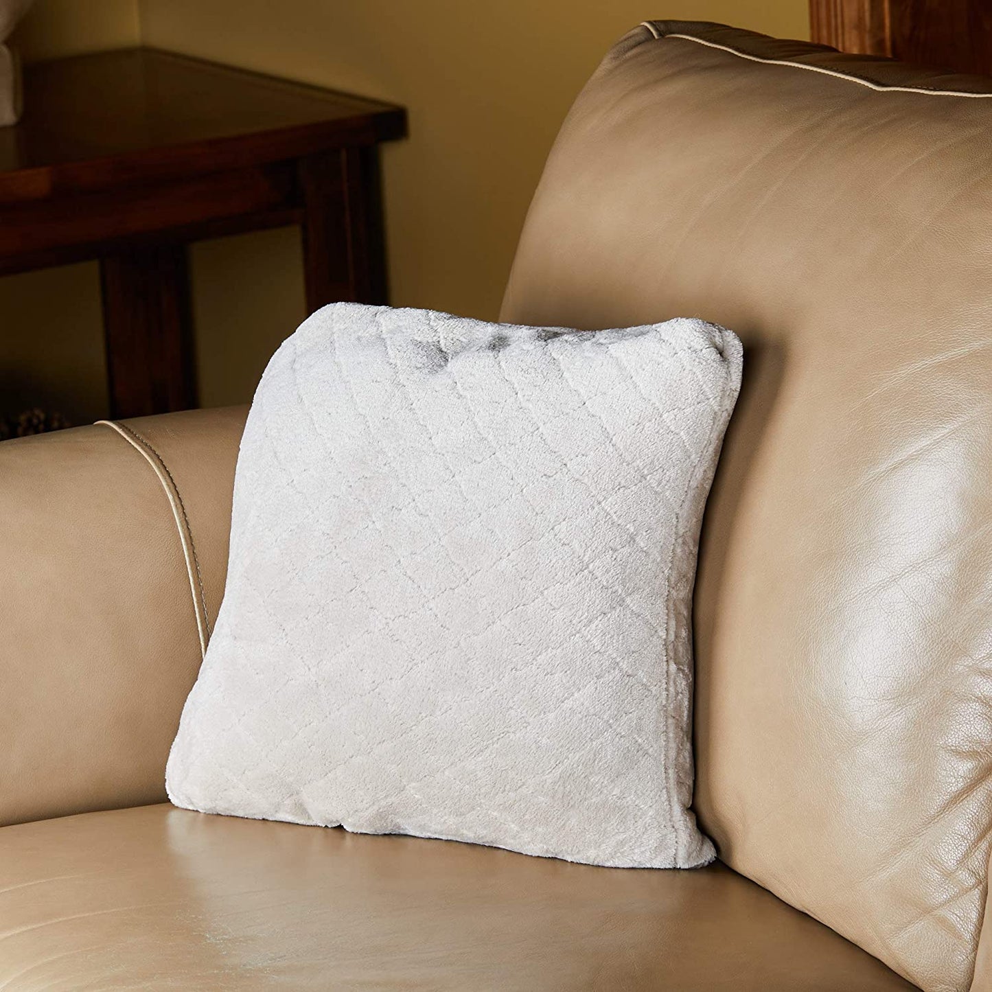 Convertible Cozee 2-1 Throw Blanket + Pillow (Ivory)