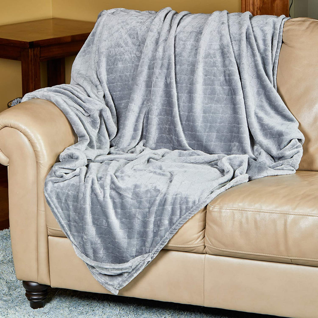 Convertible Cozee 2-1 Throw Blanket + Pillow (Grey)