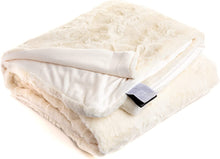 Load image into Gallery viewer, Minky Faux Fur Blanket (Ivory)

