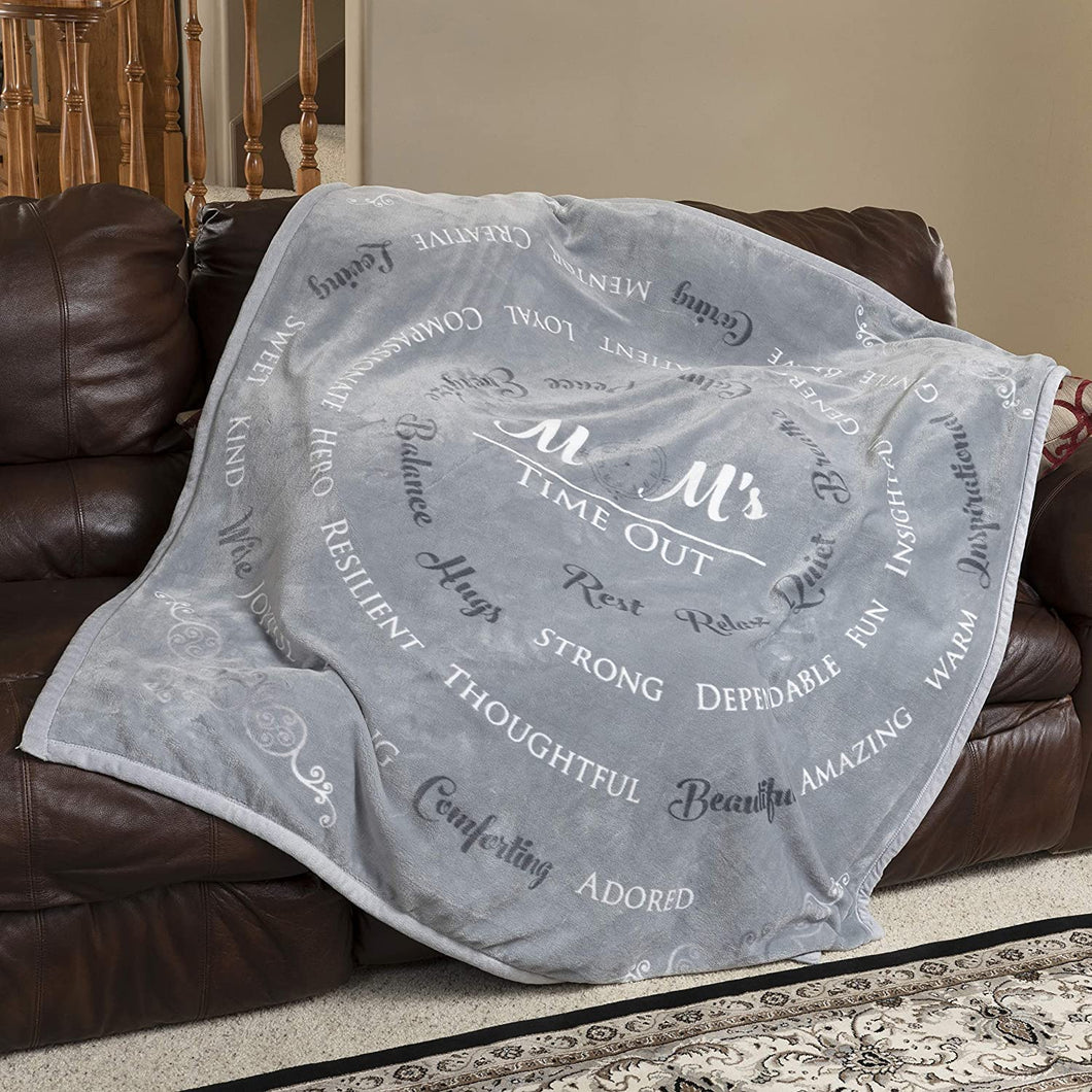 Mom's Time Out Blanket (Gray)