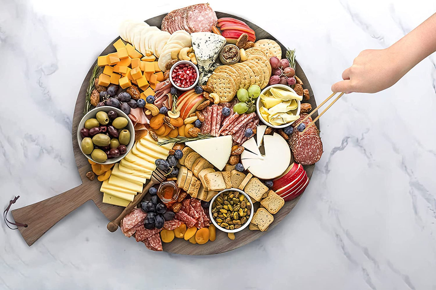 16" Round Charcuterie Board "Gather Together"