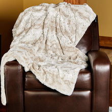 Load image into Gallery viewer, Minky Faux Fur Blanket (Tan)
